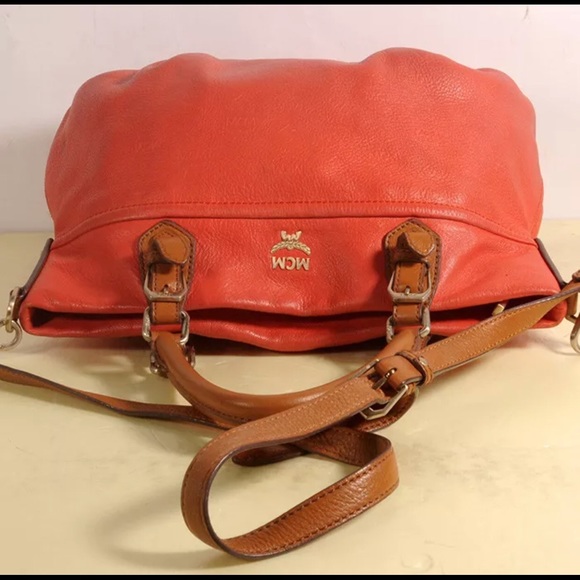 authentic MCM Leather Crossbody Bag - Picture 3 of 8